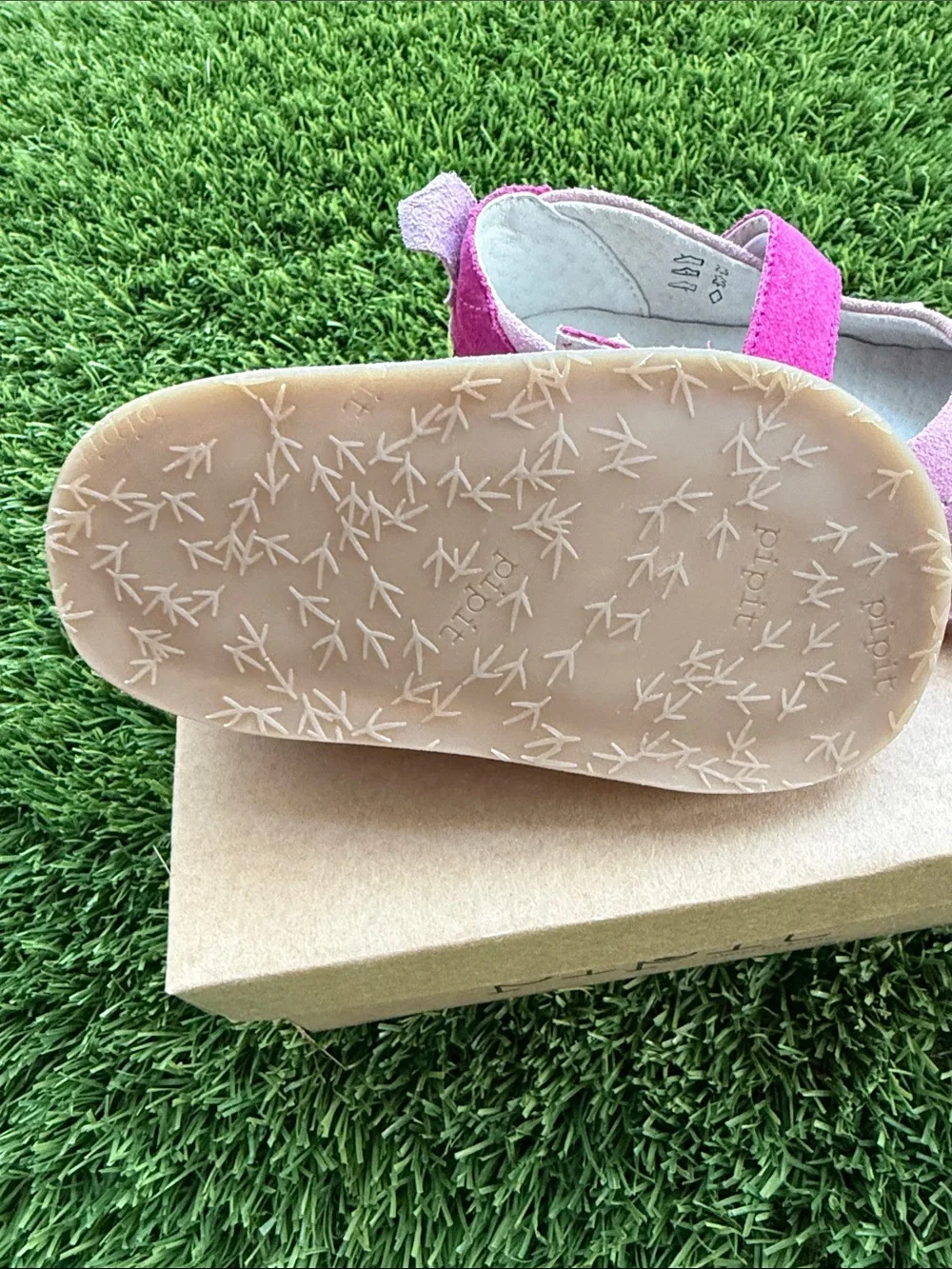 Girls Two-Tone Pink Suede Mary Jane Shoes